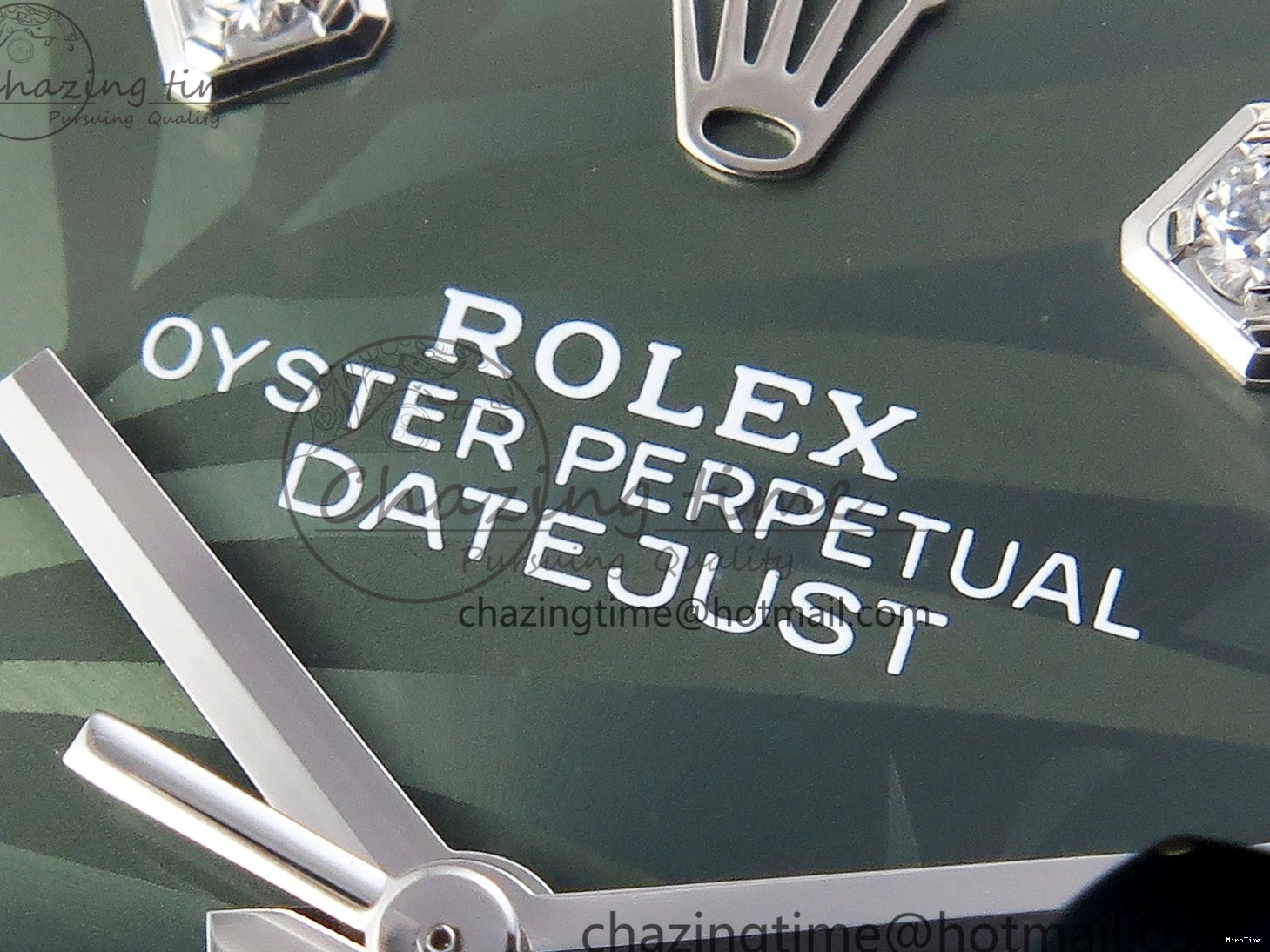 MiroTime 0224 RelaxedFit DateJust 36 126234 Clean 1:1 Best Edition 904L Steel Green Leaf Diamonds Dial on Jubilee Bracelet VR 1975